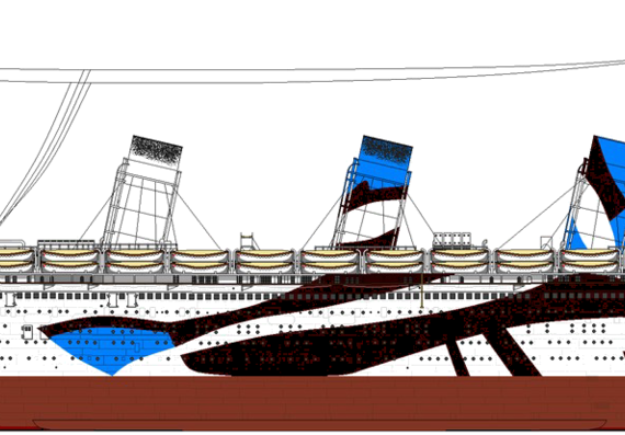 Корабль RMS Olympic [Ocean Liner] (1915) - чертежи, габариты, рисунки